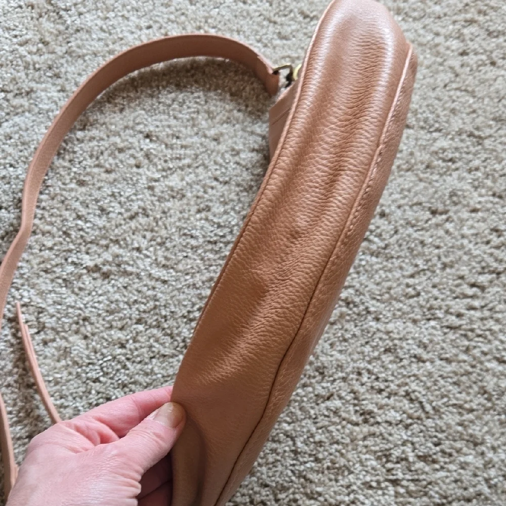 Anthropologie pink/peach shoulder sling bag normcore spring - Picture 3 of 10